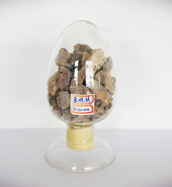 Dead-burned magnesium granules